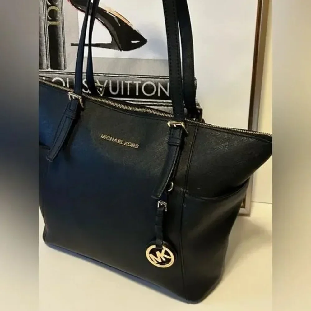Michael Kors Black Saffiano Leather Tote